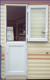 Caravan and mobile home door locks